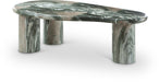 Meridian Furniture - Sassari Marble Finish Indoor/Outdoor Concrete Coffee Table - 99095Green-CT - GreatFurnitureDeal