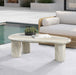 Meridian Furniture - Sassari Travertine Finish Indoor/Outdoor Concrete Coffee Table - 99095Travertine-CT - GreatFurnitureDeal