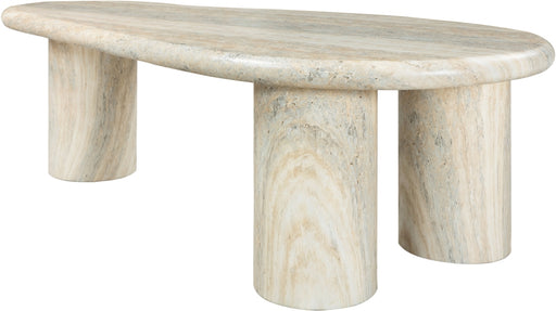 Meridian Furniture - Sassari Travertine Finish Indoor/Outdoor Concrete Coffee Table - 99095Travertine-CT - GreatFurnitureDeal