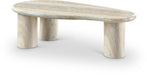 Meridian Furniture - Sassari Travertine Finish Indoor/Outdoor Concrete Coffee Table - 99095Travertine-CT - GreatFurnitureDeal