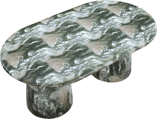 Meridian Furniture - Cosenza 78" Marble Finish Indoor/Outdoor Concrete Dining Table - 702Green-T - GreatFurnitureDeal