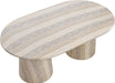 Meridian Furniture - Cosenza 78" Marble Finish Indoor/Outdoor Concrete Dining Table - 702Travertine-T - GreatFurnitureDeal