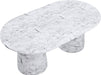 Meridian Furniture - Cosenza 78" Marble Finish Indoor/Outdoor Concrete Dining Table - 702White-T - GreatFurnitureDeal