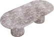 Meridian Furniture - Cosenza 96" Marble Finish Indoor/Outdoor Concrete Dining Table - 708Brown-T - GreatFurnitureDeal