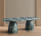 Meridian Furniture - Cosenza 96" Marble Finish Indoor/Outdoor Concrete Dining Table - 708Green-T - GreatFurnitureDeal