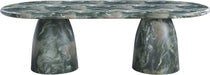 Meridian Furniture - Cosenza 96" Marble Finish Indoor/Outdoor Concrete Dining Table - 708Green-T - GreatFurnitureDeal