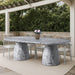 Meridian Furniture - Cosenza 96" Marble Finish Indoor/Outdoor Concrete Dining Table - 708White-T - GreatFurnitureDeal