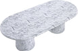 Meridian Furniture - Cosenza 96" Marble Finish Indoor/Outdoor Concrete Dining Table - 708White-T - GreatFurnitureDeal