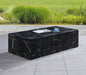 Meridian Furniture - Piazza Marble Finish Indoor/Outdoor Concrete Coffee Table - 99029Black-CT - GreatFurnitureDeal