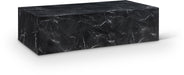 Meridian Furniture - Piazza Marble Finish Indoor/Outdoor Concrete Coffee Table - 99029Black-CT - GreatFurnitureDeal