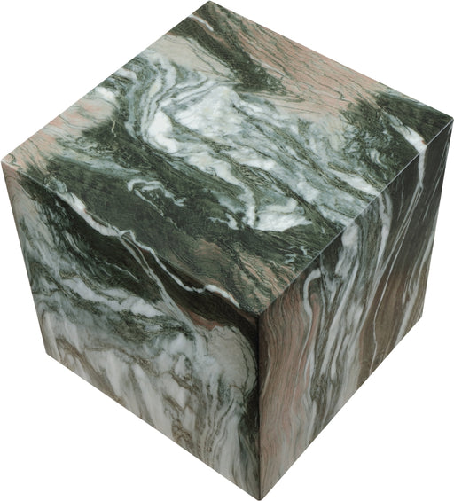 Meridian Furniture - Piazza Travertine Finish Indoor/Outdoor Concrete End Table - 99029Green-ET - GreatFurnitureDeal