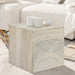 Meridian Furniture - Piazza Travertine Finish Indoor/Outdoor Concrete End Table - 99029Travertine-ET - GreatFurnitureDeal