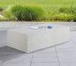 Meridian Furniture - Piazza Marble Finish Indoor/Outdoor Concrete Coffee Table - 99029White-CT - GreatFurnitureDeal