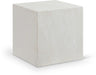 Meridian Furniture - Piazza Travertine Finish Indoor/Outdoor Concrete End Table - 99029White-ET - GreatFurnitureDeal