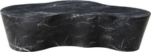 Meridian Furniture - Monza Marble Finish Indoor/Outdoor Concrete Coffee Table - 99033Black-CT - GreatFurnitureDeal