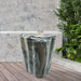 Meridian Furniture - Monza Marble Finish Indoor/Outdoor Concrete End Table - 99033Green-ET - GreatFurnitureDeal