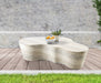 Meridian Furniture - Monza Travertine Finish Indoor/Outdoor Concrete Coffee Table - 99033Travertine-CT - GreatFurnitureDeal