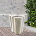 Meridian Furniture - Monza Travertine Finish Indoor/Outdoor Concrete End Table - 99033Travertine-ET - GreatFurnitureDeal