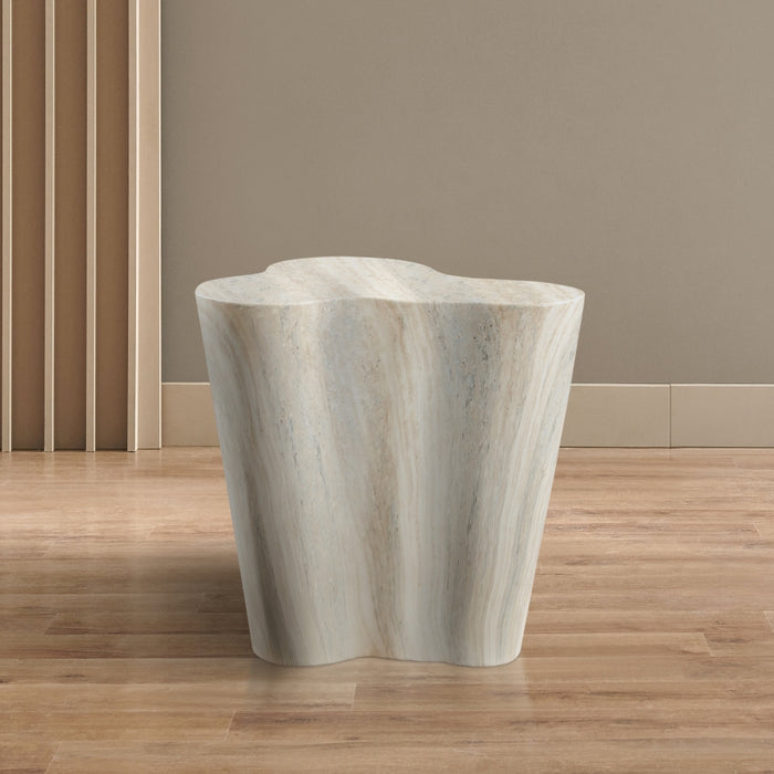 Meridian Furniture - Monza Travertine Finish Indoor/Outdoor Concrete End Table - 99033Travertine-ET - GreatFurnitureDeal