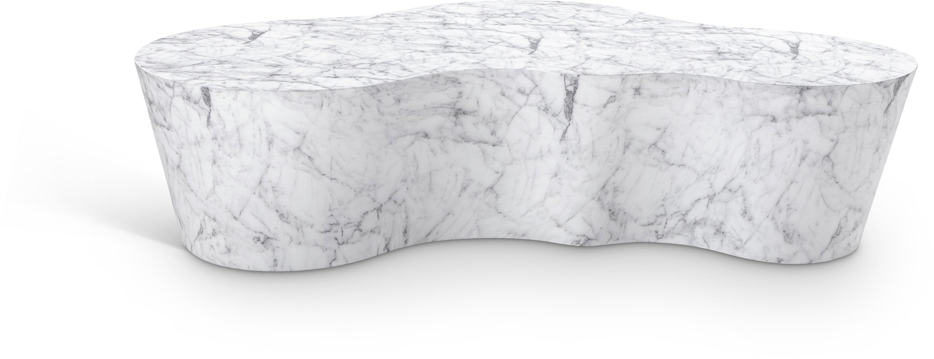 Meridian Furniture - Monza Marble Finish Indoor/Outdoor Concrete Coffee Table - 99033White-CT - GreatFurnitureDeal