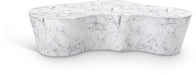 Meridian Furniture - Monza Marble Finish Indoor/Outdoor Concrete Coffee Table - 99033White-CT - GreatFurnitureDeal