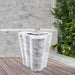 Meridian Furniture - Monza Marble Finish Indoor/Outdoor Concrete End Table - 99033White-ET - GreatFurnitureDeal