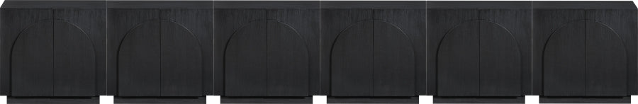 Meridian Furniture - Navona Oak Veneer Sideboard / Buffet - 77001Black-T-6PC - GreatFurnitureDeal