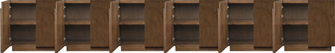 Meridian Furniture - Navona Oak Veneer Sideboard / Buffet - 77001Brown-T-6PC - GreatFurnitureDeal