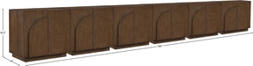 Meridian Furniture - Navona Oak Veneer Sideboard / Buffet - 77001Brown-T-6PC - GreatFurnitureDeal