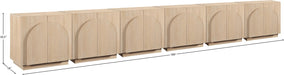 Meridian Furniture - Navona Oak Veneer Sideboard / Buffet - 77001Natural-T-6PC - GreatFurnitureDeal