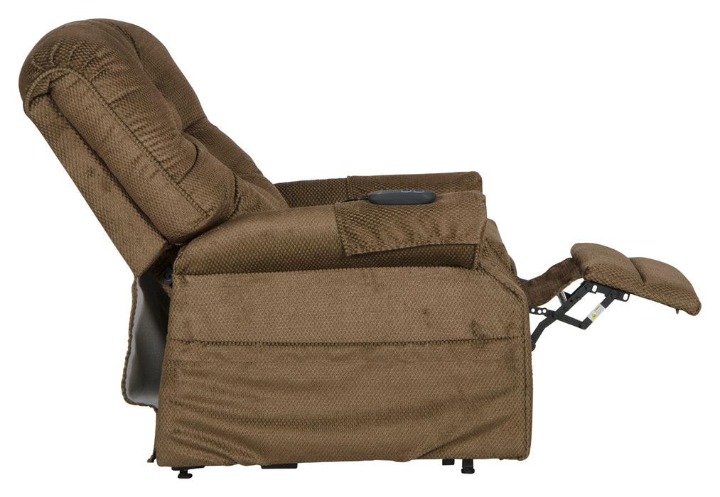 Catnapper - Patriot Power Lift Full Lay-Out Recliner in Brown Sugar - 4824-BROWN - GreatFurnitureDeal