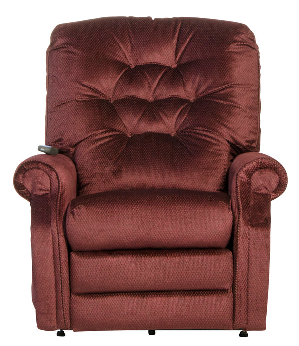 Catnapper - Patriot Power Lift Full Lay-Out Recliner in Vino - 4824-VINO - GreatFurnitureDeal