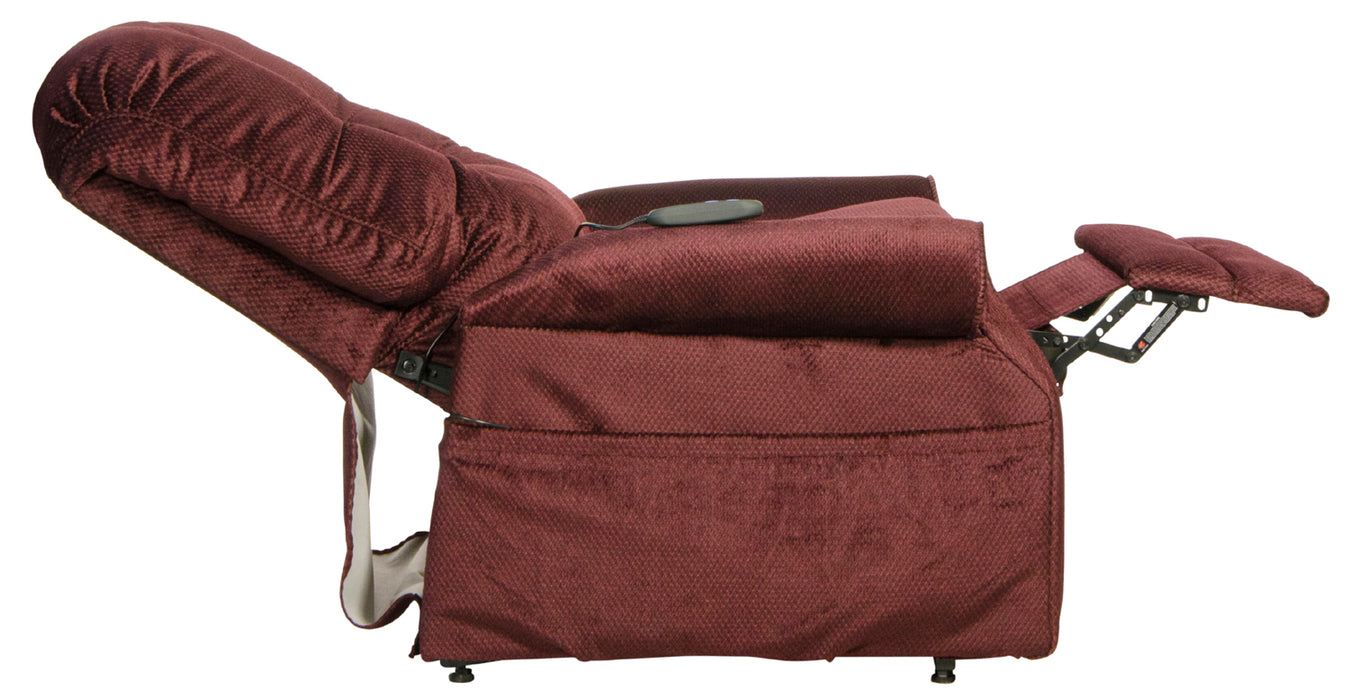 Catnapper - Patriot Power Lift Full Lay-Out Recliner in Vino - 4824-VINO - GreatFurnitureDeal