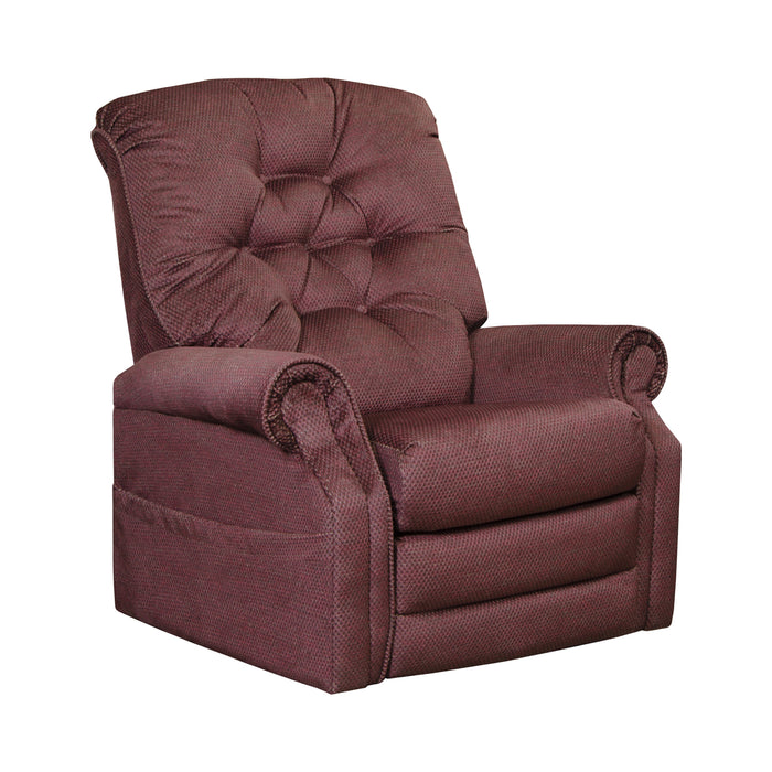 Catnapper - Patriot Power Lift Full Lay-Out Recliner in Vino - 4824-VINO - GreatFurnitureDeal