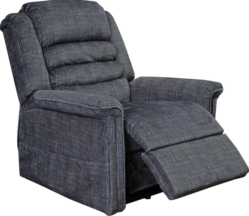 Catnapper - Soother Power Lift Full Lay-Out Chaise Recliner w-Heat & Massage in Smoke - 4825-SMOKE