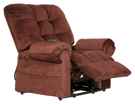 Catnapper - Omni Pow'r Lift Chaise Recliner in Merlot - 4827-MERLOT - GreatFurnitureDeal