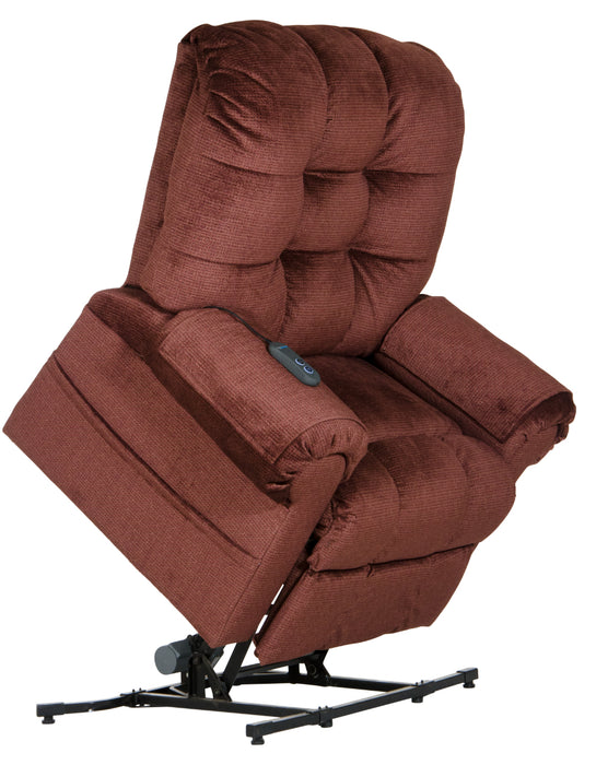 Catnapper - Omni Pow'r Lift Chaise Recliner in Merlot - 4827-MERLOT - GreatFurnitureDeal