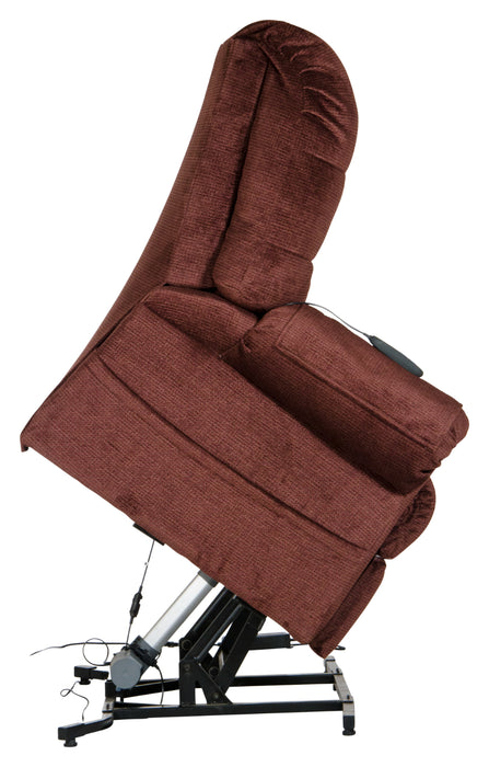 Catnapper - Omni Pow'r Lift Chaise Recliner in Merlot - 4827-MERLOT - GreatFurnitureDeal