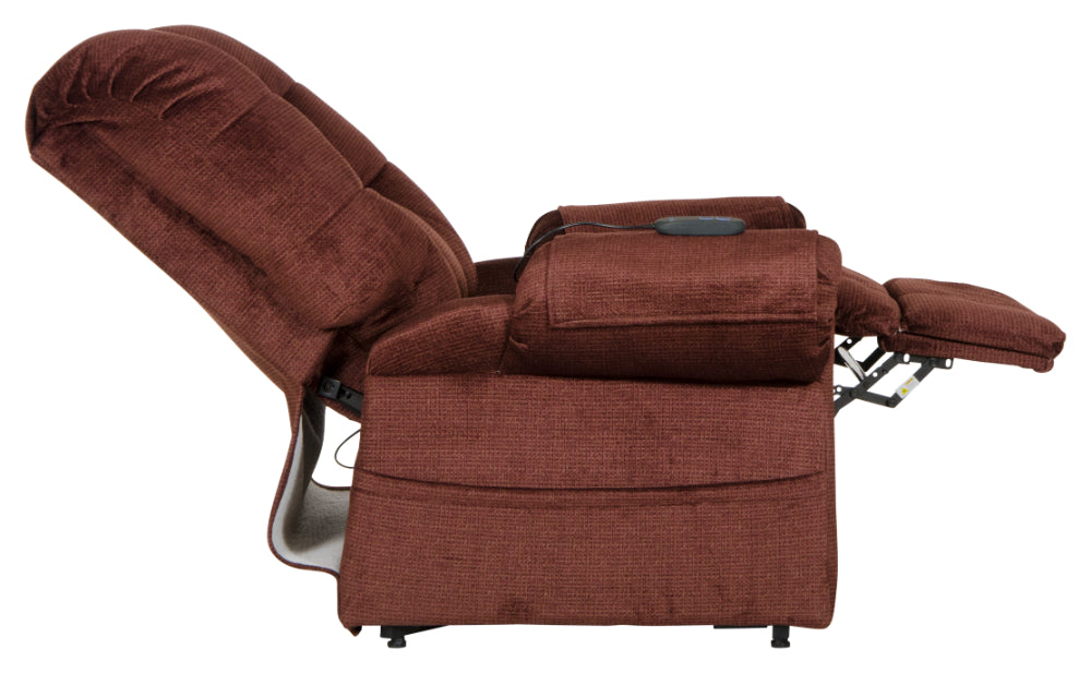 Catnapper - Omni Pow'r Lift Chaise Recliner in Merlot - 4827-MERLOT - GreatFurnitureDeal
