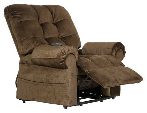Catnapper - Omni "Pow'r Lift" Chaise Recliner in Truffle - 4827-TRUFFLE - GreatFurnitureDeal