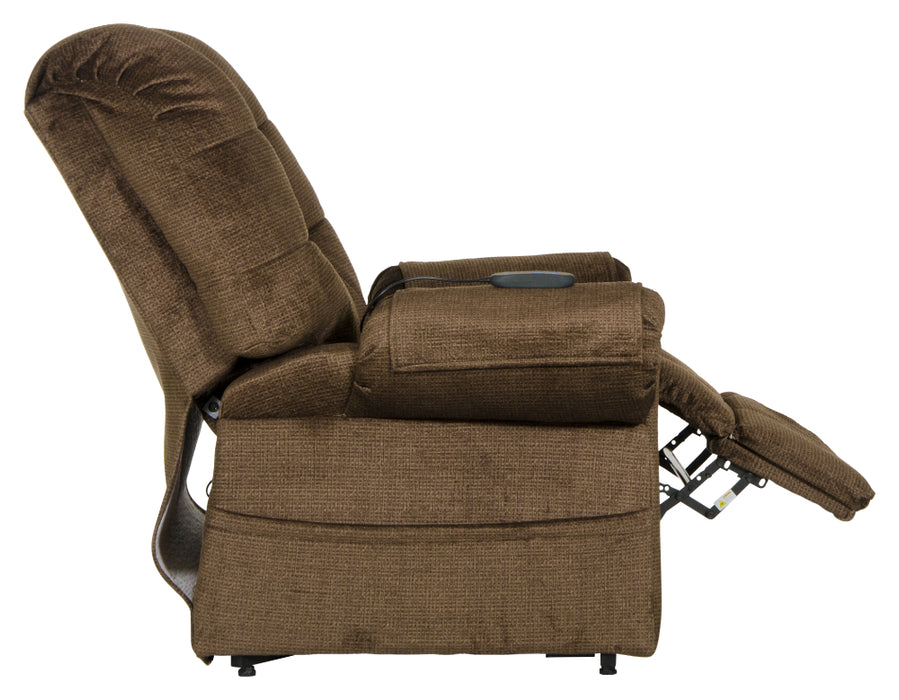 Catnapper - Omni "Pow'r Lift" Chaise Recliner in Truffle - 4827-TRUFFLE - GreatFurnitureDeal