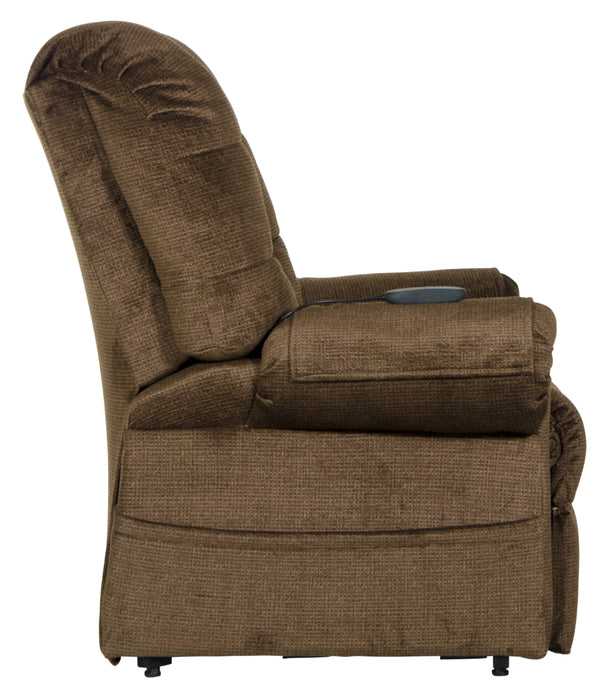 Catnapper - Omni "Pow'r Lift" Chaise Recliner in Truffle - 4827-TRUFFLE - GreatFurnitureDeal