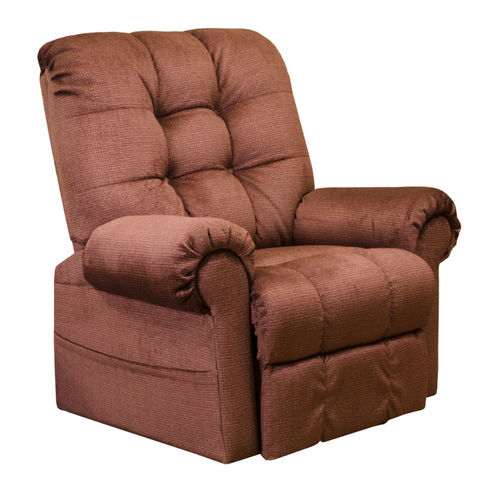 Catnapper - Omni Pow'r Lift Chaise Recliner in Merlot - 4827-MERLOT - GreatFurnitureDeal