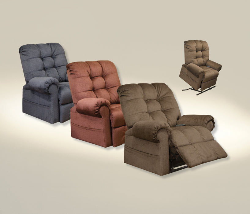 Catnapper - Omni "Pow'r Lift" Chaise Recliner in Truffle - 4827-TRUFFLE - GreatFurnitureDeal