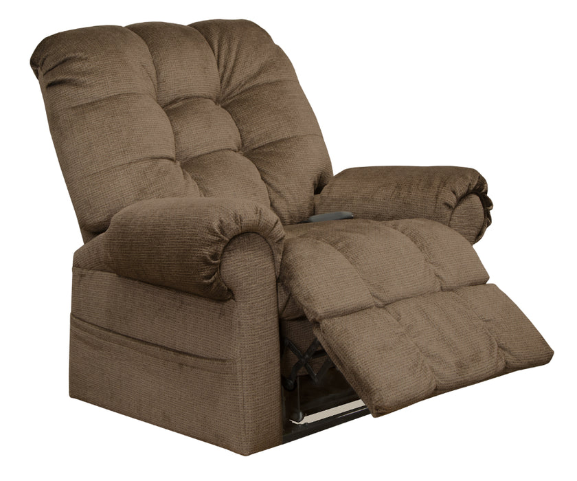 Catnapper - Omni "Pow'r Lift" Chaise Recliner in Truffle - 4827-TRUFFLE - GreatFurnitureDeal
