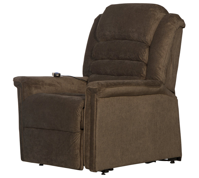 Catnapper - Invincible Power Lift Full Lay-Out Chaise Recliner in Java - 4832-JAVA - GreatFurnitureDeal