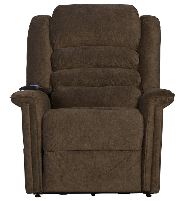 Catnapper - Invincible Power Lift Full Lay-Out Chaise Recliner in Java - 4832-JAVA - GreatFurnitureDeal
