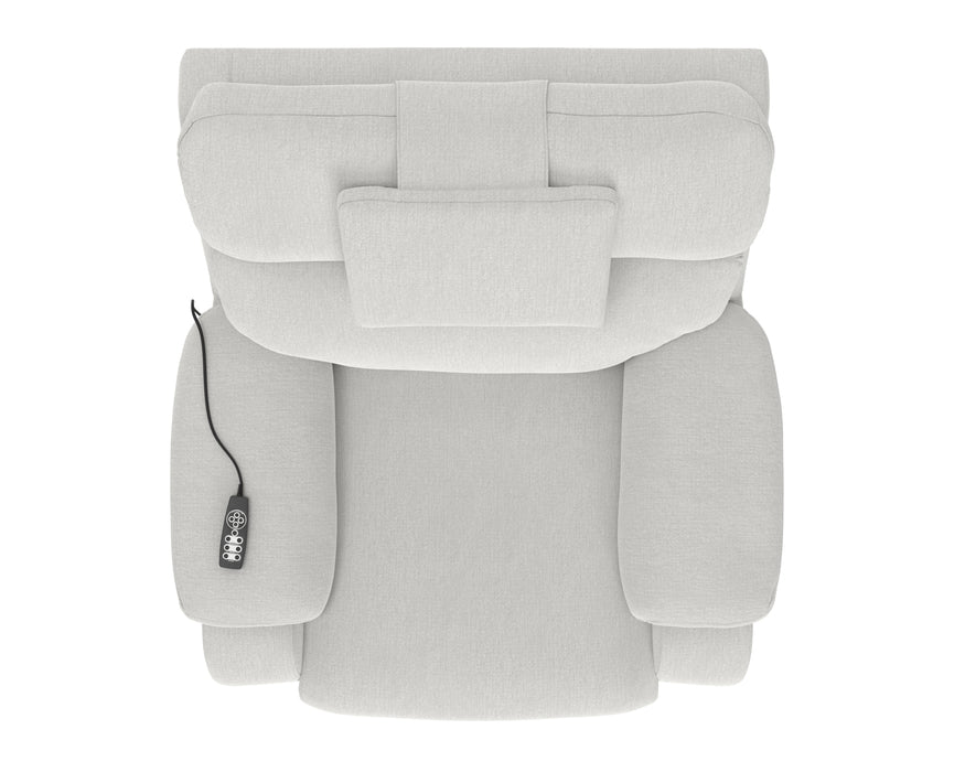 Catnapper - Snoozer Dual Power Lift Power Headrest Lay Flat Recliner w/CR3 Heat/Massage/Zero Gravity in Winter - 4833208311 - GreatFurnitureDeal