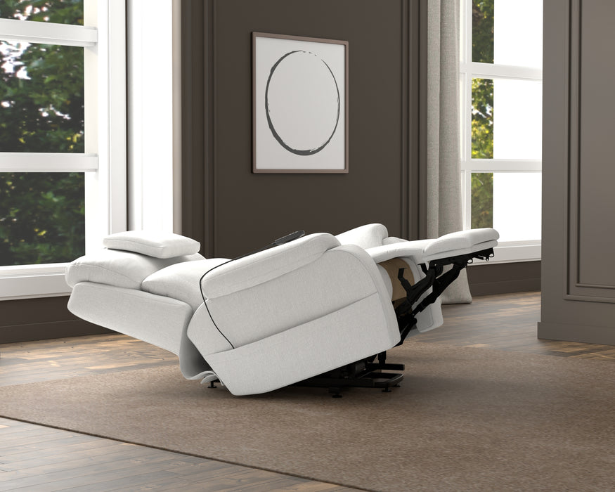 Catnapper - Snoozer Dual Power Lift Power Headrest Lay Flat Recliner w/CR3 Heat/Massage/Zero Gravity in Winter - 4833208311