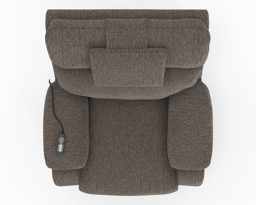 Catnapper - Snoozer Dual Power Lift Power Headrest Lay Flat Recliner w/CR3 Heat/Massage/Zero Gravity in Fossil - 4833208349 - GreatFurnitureDeal